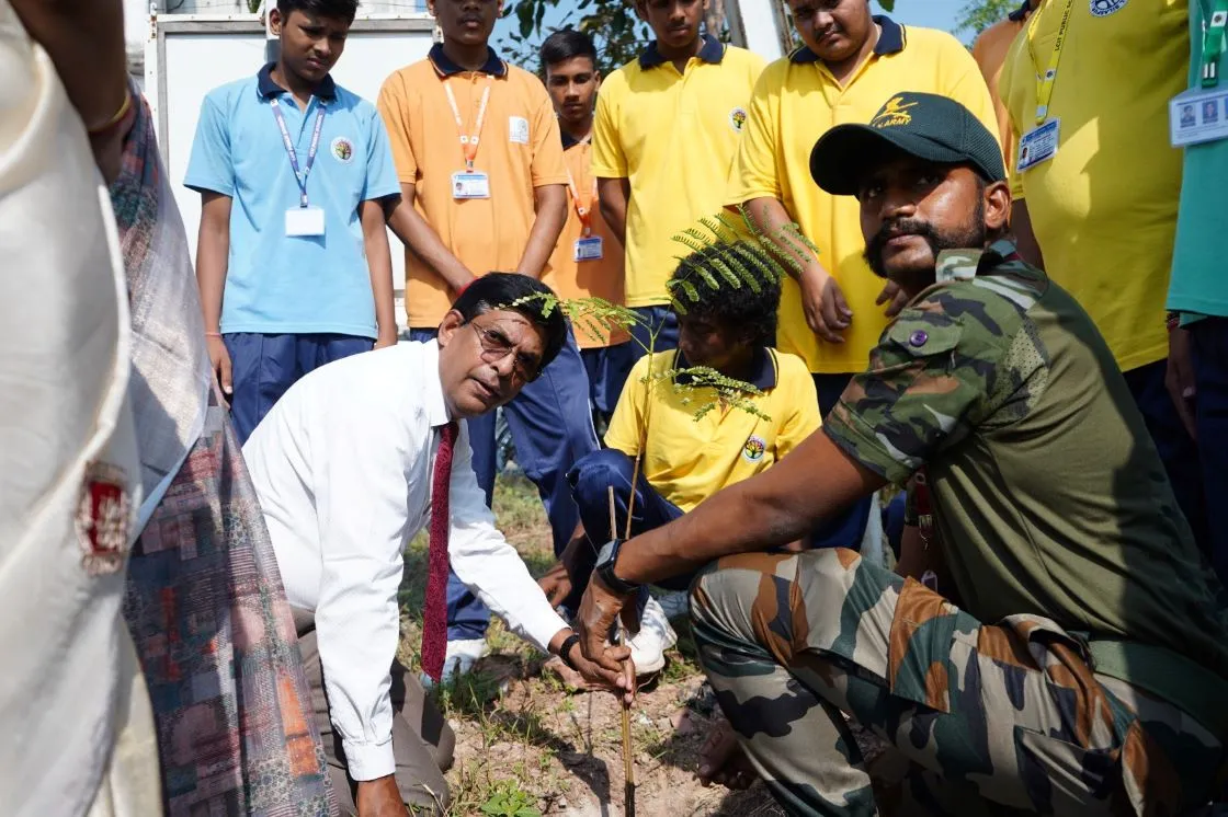 Tree plantation drive at LCIT Public School